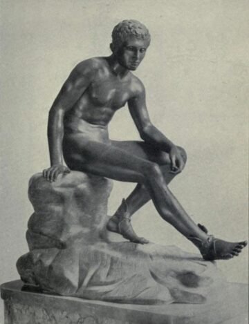 Seated Hermes, excavated at the Villa of the Papyri.