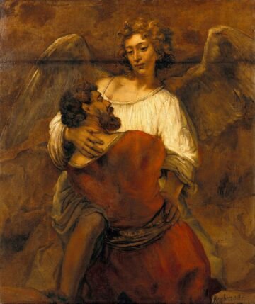 Jacob wrestling with the angel